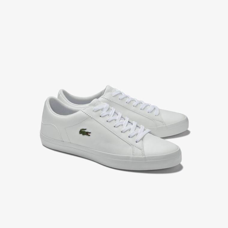 Billige Lacoste Sneakers - Lerond Læder Hvide