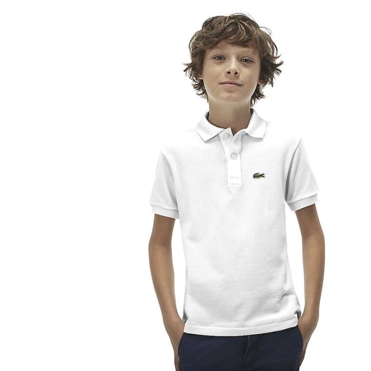 Jeg er stolt Grundlægger Adelaide Lacoste Polo Shirt Butik København - Petit Piqué Polo Børn Mørkeblå Blå
