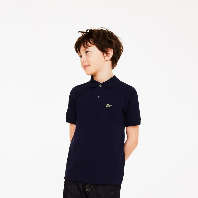 Lacoste Polo Shirt Butik København - Polo Børn Mørkeblå Blå